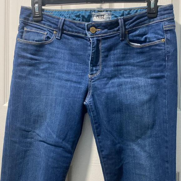 Paige Skyline Straight Jeans in Classic Blue Denim - Women’s Size 31 - Picture 2 of 14